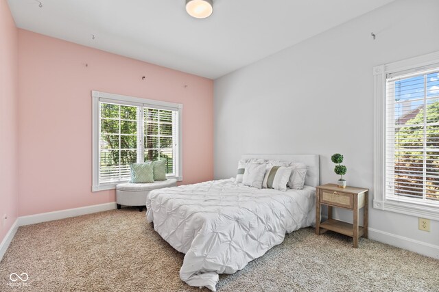 4465 W Woodbridge Ln, New Palestine, IN 46163 - carpeted bedroom with multiple windows