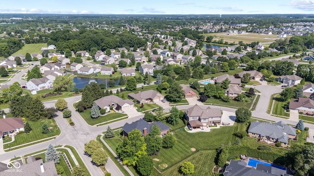4465 W Woodbridge Ln, New Palestine, IN 46163 - aerial view of property and surrounding area with nearby suburban area