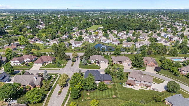 4465 W Woodbridge Ln, New Palestine, IN 46163 - aerial overview of property's location with nearby suburban area