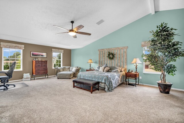 7047 Lancaster Ln, Avon, IN 46123 - carpeted bedroom featuring multiple windows and ceiling fan