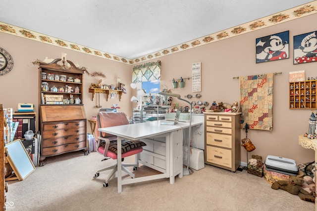 7047 Lancaster Ln, Avon, IN 46123 - home office featuring light colored carpet