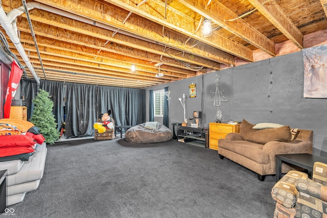 7047 Lancaster Ln, Avon, IN 46123 - below grade area with carpet