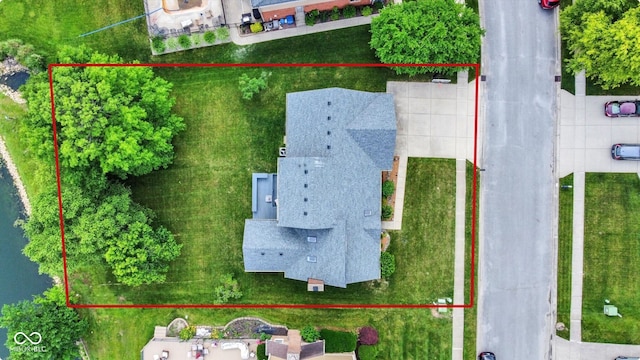 369 Rodeo Dr, Indianapolis, IN 46217 - aerial view of property's location featuring property parcel outlined