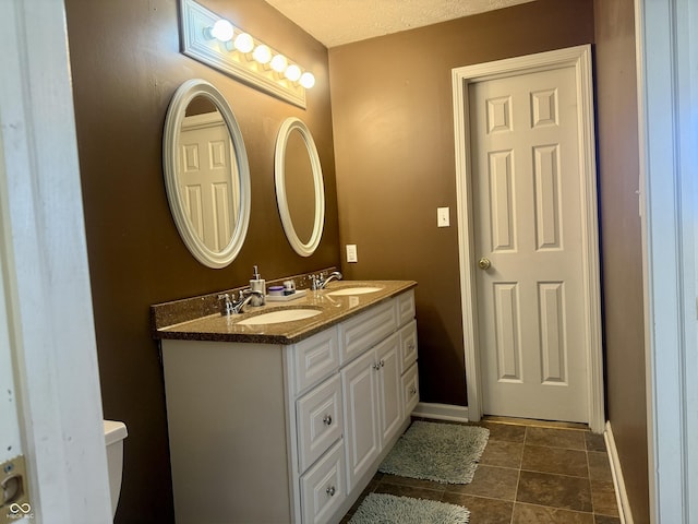 4065 W New Castle Rd, Frankfort, IN 46041 - full bathroom featuring double vanity and tile patterned floors