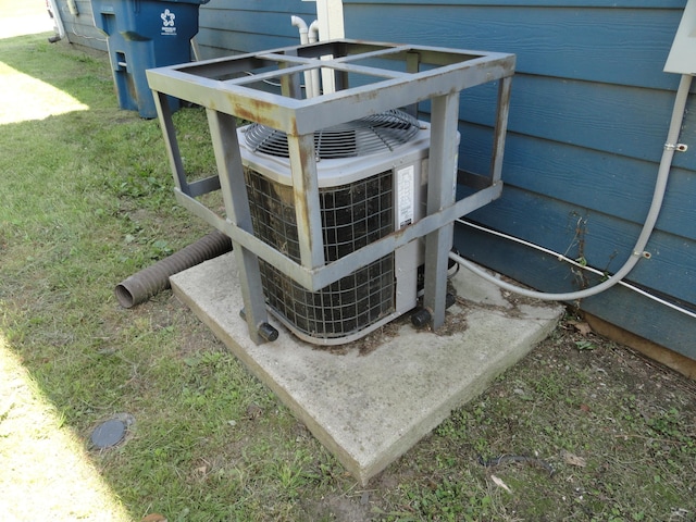 2502 N Harding St, Indianapolis, IN 46208 - exterior view of a central AC unit