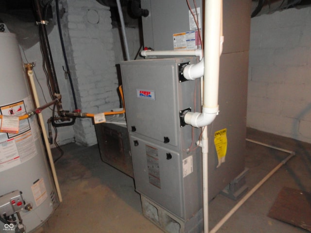 2502 N Harding St, Indianapolis, IN 46208 - utilities featuring gas water heater and heating unit