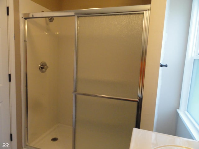 2502 N Harding St, Indianapolis, IN 46208 - full bath featuring a shower stall and vanity