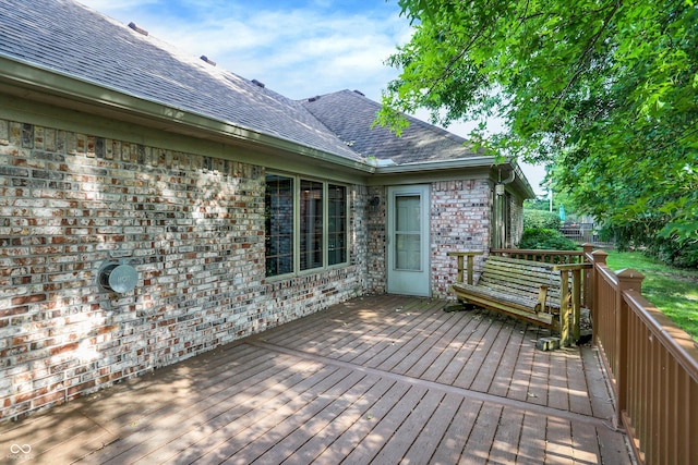1456 Bent Tree Pl, Greenwood, IN 46143 - view of wooden deck