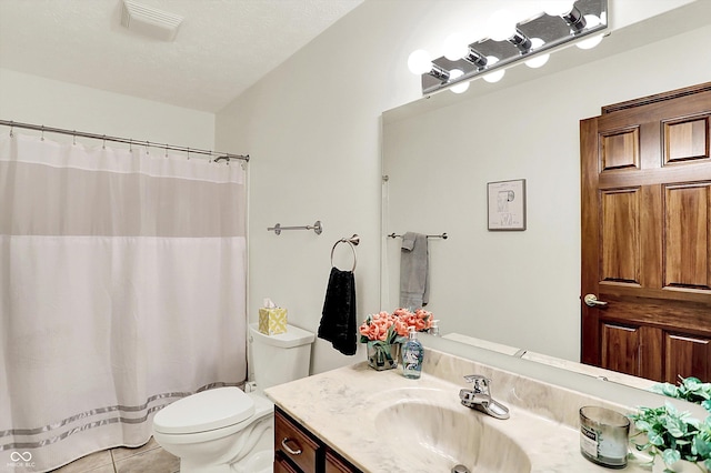 1456 Bent Tree Pl, Greenwood, IN 46143 - full bathroom featuring vanity, tile patterned floors, and a shower with shower curtain