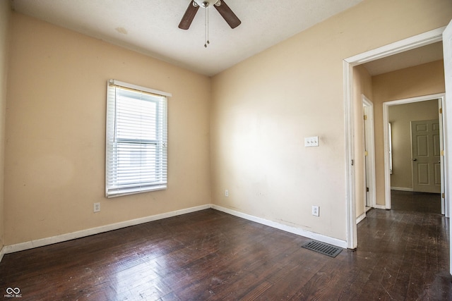 611 N Bradley Ave, Indianapolis, IN 46201 - unfurnished room featuring a ceiling fan and wood finished floors