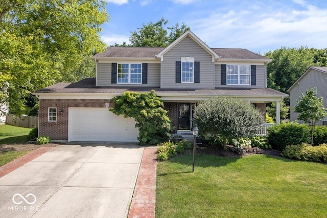 8827 Lindsey Ct, Fishers, IN 46038 - traditional-style house with concrete driveway and brick siding