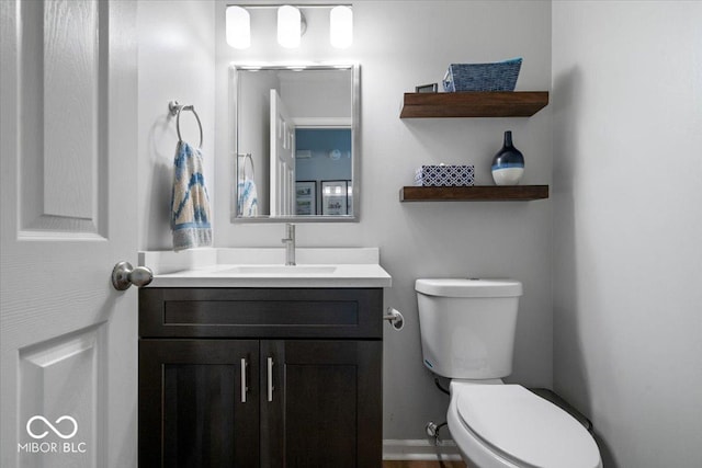 8827 Lindsey Ct, Fishers, IN 46038 - half bath featuring vanity and toilet