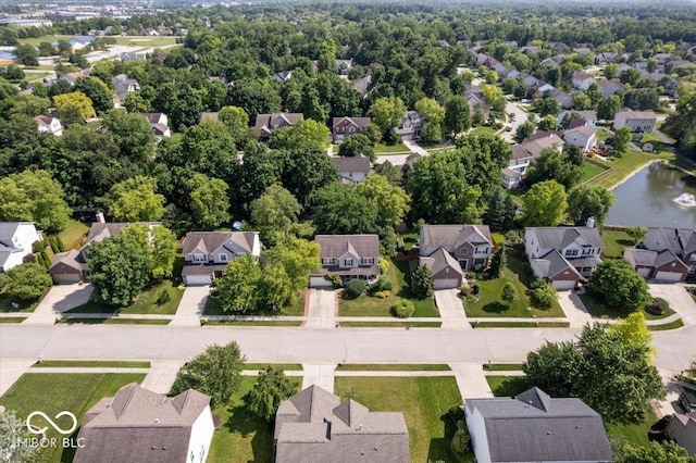 8827 Lindsey Ct, Fishers, IN 46038 - aerial perspective of suburban area featuring a nearby body of water