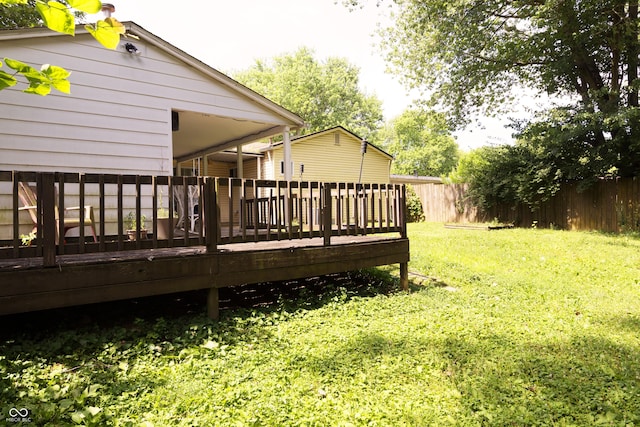 4318 Mesa Ct, Indianapolis, IN 46241 - view of yard with a deck