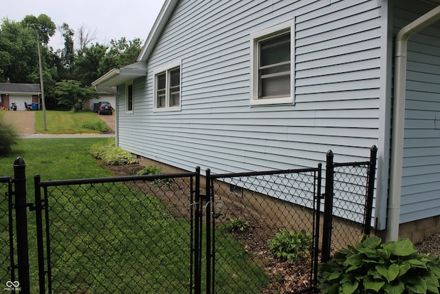705 Terrace Ln, Greencastle, IN 46135 - view of side of home with a gate and crawl space