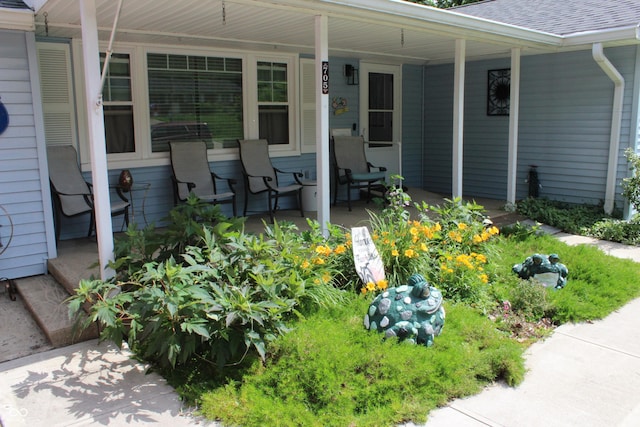 705 Terrace Ln, Greencastle, IN 46135 - entrance to property with a porch and a shingled roof