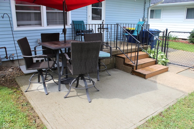 705 Terrace Ln, Greencastle, IN 46135 - view of patio / terrace featuring outdoor dining area