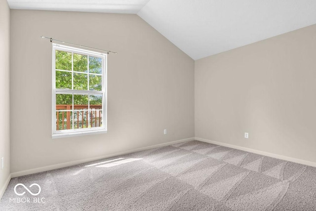 1139 Fernwood Way, Plainfield, IN 46168 - spare room with lofted ceiling and carpet flooring