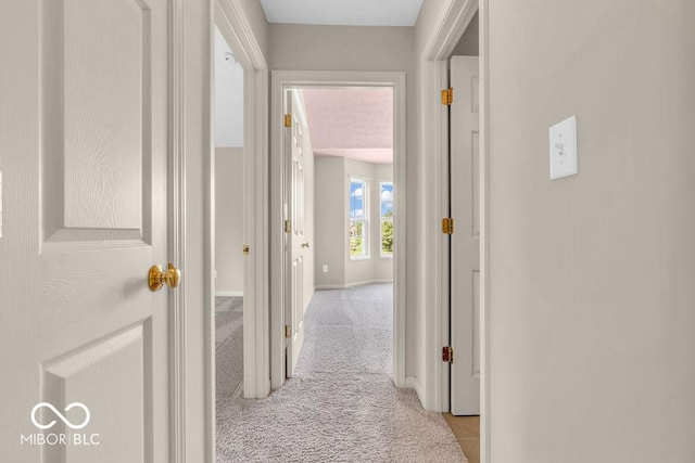 1139 Fernwood Way, Plainfield, IN 46168 - hallway featuring light colored carpet and baseboards