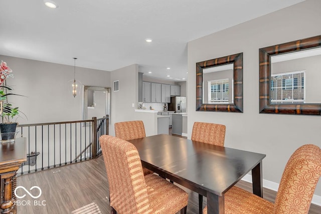 3546 Brampton Ln, Westfield, IN 46074 - dining area featuring light wood-type flooring and recessed lighting