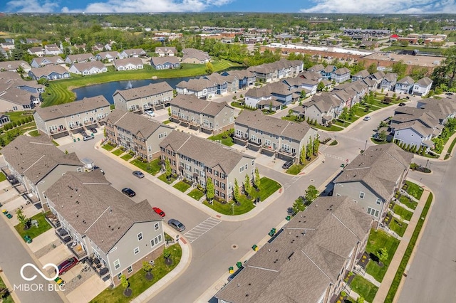 3546 Brampton Ln, Westfield, IN 46074 - aerial perspective of suburban area with a nearby body of water