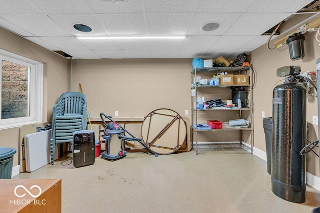 720 Willow Pointe N Dr, Plainfield, IN 46168 - miscellaneous room featuring a paneled ceiling and baseboards