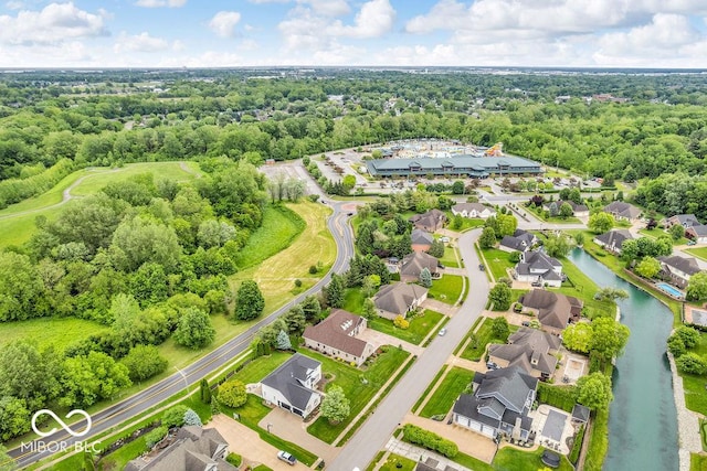 720 Willow Pointe N Dr, Plainfield, IN 46168 - aerial perspective of suburban area featuring a nearby body of water
