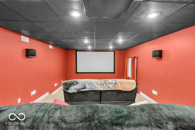 720 Willow Pointe N Dr, Plainfield, IN 46168 - carpeted cinema room with baseboards and recessed lighting