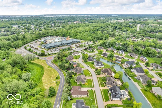 720 Willow Pointe N Dr, Plainfield, IN 46168 - aerial view of residential area with a nearby body of water