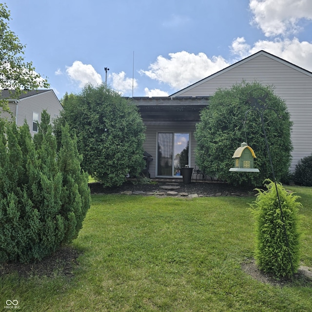 7608 Mather Ln, Indianapolis, IN 46239 - back of property with a lawn