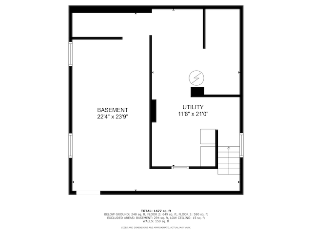 238 S 5th Ave, Beech Grove, IN 46107 - view of floor plan / room layout