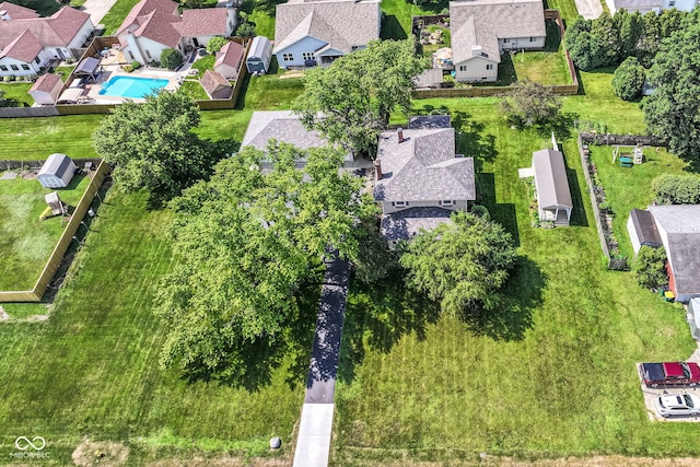 1325 Fordice Rd, Lebanon, IN 46052 - aerial view of property's location with nearby suburban area and a pool