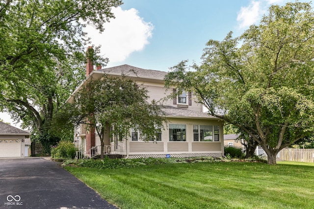 1325 Fordice Rd, Lebanon, IN 46052 - view of front of house with a chimney