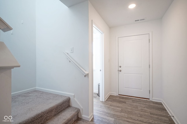 507 Redvine Dr, Sheridan, IN 46069 - entrance foyer featuring wood finished floors and stairs