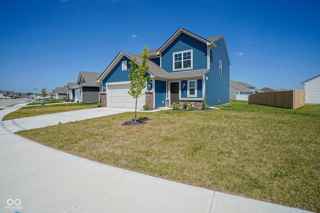 507 Redvine Dr, Sheridan, IN 46069 - craftsman inspired home featuring driveway, a front yard, and an attached garage