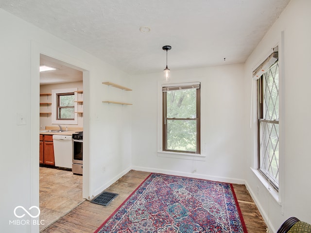 1908 W Northgate St, Indianapolis, IN 46228 - unfurnished dining area with healthy amount of natural light and light wood finished floors