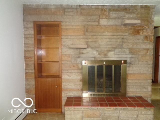 3253 W 34th St, Indianapolis, IN 46222 - detailed view of a tiled fireplace