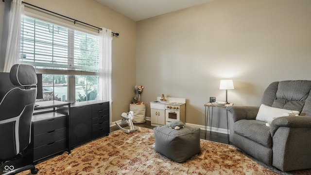 17183 Petersfield Ln, Westfield, IN 46074 - living area with baseboards and wood finished floors