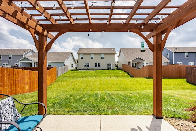 17183 Petersfield Ln, Westfield, IN 46074 - view of yard with a residential view and a pergola
