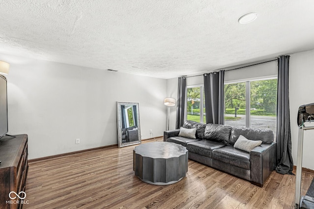 777 Sycamore St, Westfield, IN 46074 - living area with a textured ceiling and wood finished floors