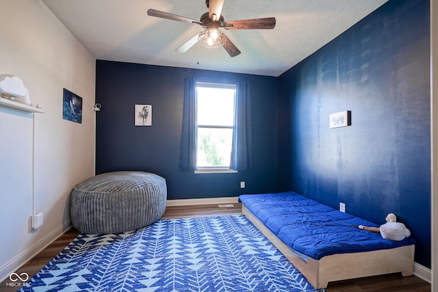 16235 Natures Way, Westfield, IN 46074 - bedroom featuring wood finished floors and a ceiling fan