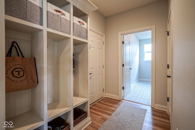 16235 Natures Way, Westfield, IN 46074 - mudroom featuring wood finished floors and baseboards