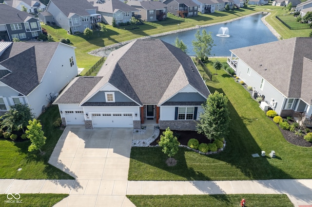 16235 Natures Way, Westfield, IN 46074 - aerial view of residential area featuring a large body of water