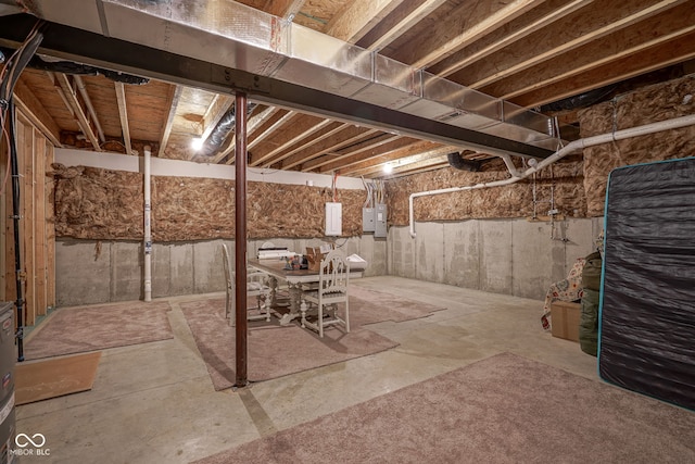 16235 Natures Way, Westfield, IN 46074 - unfinished basement featuring electric panel