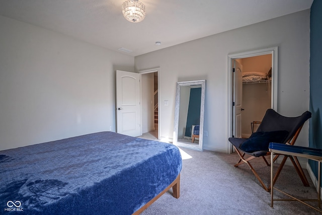 16235 Natures Way, Westfield, IN 46074 - carpeted bedroom with a spacious closet