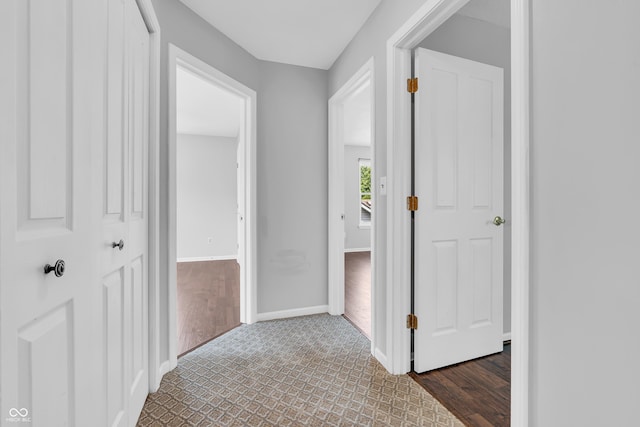 6329 Whitaker Farms Dr, Indianapolis, IN 46237 - hall with wood finished floors