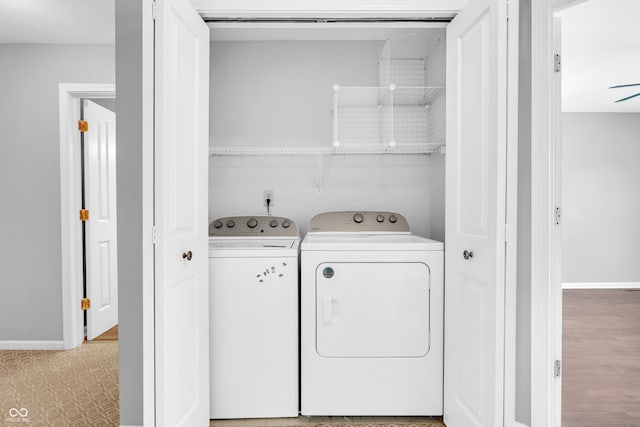 6329 Whitaker Farms Dr, Indianapolis, IN 46237 - laundry area with washing machine and dryer and baseboards