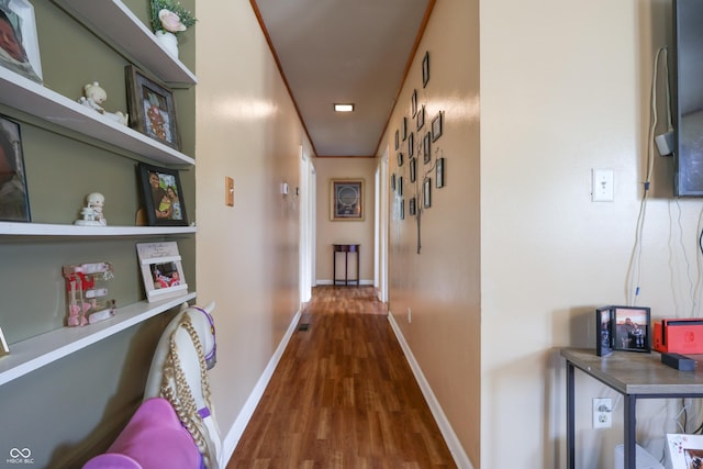 1014 Washington St, Hope, IN 47246 - hall featuring wood finished floors and baseboards