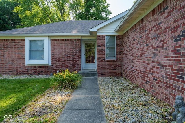 12113 N Rooker Rd, Mooresville, IN 46158 - entrance to property with brick siding and roof with shingles
