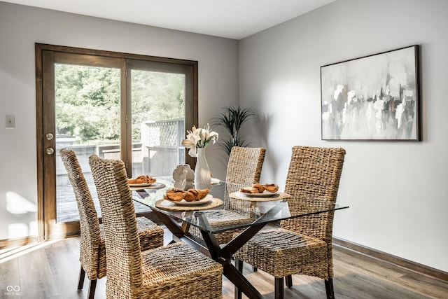 2247 Frisco Pl, Indianapolis, IN 46240 - dining space with healthy amount of natural light and wood finished floors